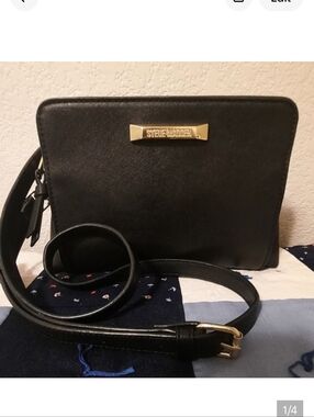 STEVE MADDEN BLACK CROSSBODY/SHOULDER BAG